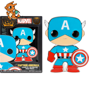 MARVEL - Pop Large Enamel Pin N° 07 - Captain America