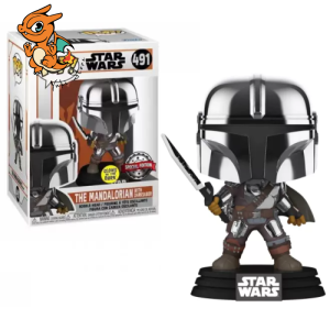 THE MANDALORIAN - POP Star Wars N° 491 - Mandalorian avec Darksaber