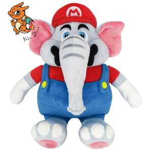 SUPER MARIO WONDER - Mario Eléphant - Peluche 27cm