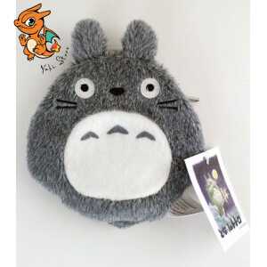 STUDIO GHIBLI - Coin Purse Totoro Plush Grey - 12 cm