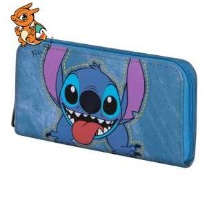 STITCH - Denim - Portefeuille - '19x10x2cm'