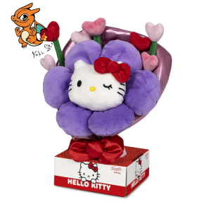 HELLO KITTY - Bouquet de Fleurs - Peluche 30cm