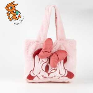 MINNIE - Sac Shopping Peluche - 37x30x8cm