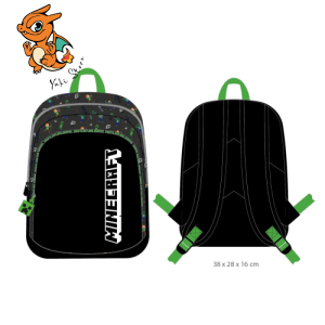 MINECRAFT - Sac à Dos 2 Compartiments '38x28x16cm'
