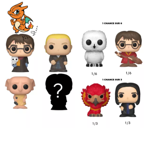 HARRY POTTER - Bitty Pop 4 Pack 2.5cm - Harry en robe avec écharpe