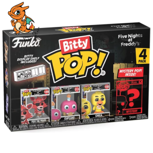 FIVE NIGHTS AT FREDDY'S - Bitty Pop 4 Pack 2.5cm - Foxy