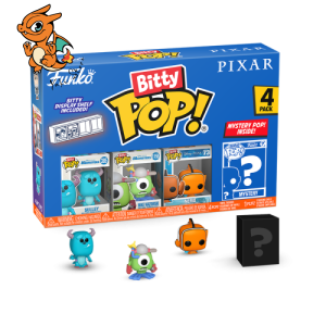 PIXAR - Bitty Pop 4 Pack 2.5cm - Monstres & Compagnie