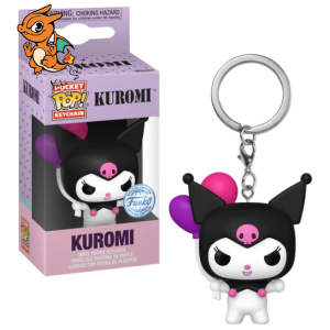 HELLO KITTY - Pocket Pop Keychains - Kuromi (avec Ballon)