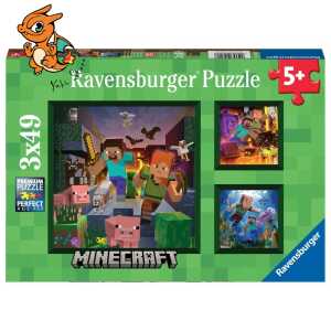 MINECRAFT - Biomes - 3 Puzzle 49P