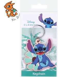 STITCH - Fleur Hawaïenne - Porte-clés en Caoutchou