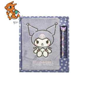 KUROMI - Purple - Pack Notebook Fourrure A5 + Stylo-Bille