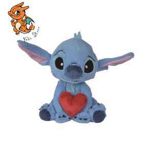 STITCH Tenant un Coeur - Peluche 25cm