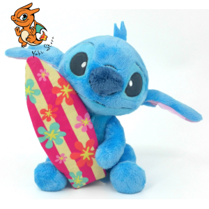 STITCH - Peluche Stitch avec Planche de Surf - 25cm
