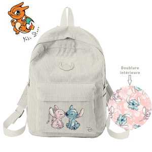 STITCH & ANGEL - Corduroy - Sac à Dos '34,5x27x12cm'