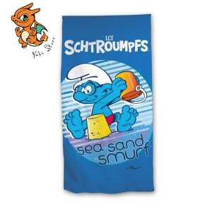 LES SCHTROUMPFS - Sea and Smurf - Serviette de Plage 70x140cm