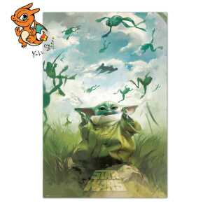 STAR WARS - Grogu s'entrainant - Poster 61x91cm
