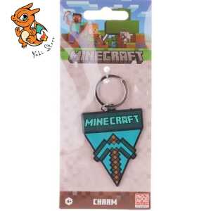 MINECRAFT - Axe - Porte-clés en Caoutchou