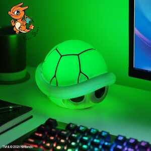 SUPER MARIO - Carapace Verte - Lampe Décorative avec Son 15cm