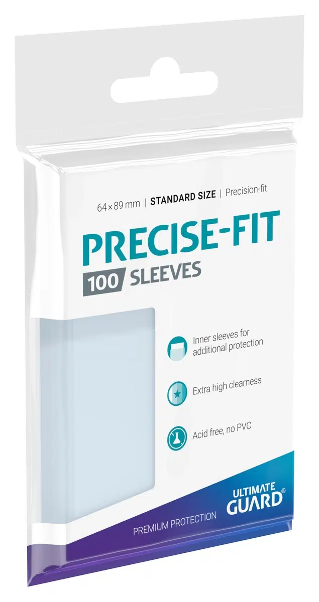 Ultimate Guard - 100 pochettes Side-Loading Precise-Fit Sleeves taille standard Transparent