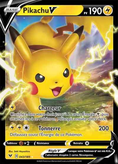 Pikachu V - Voltage Éclatant - 043/185