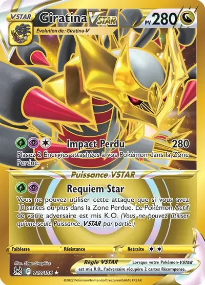 Giratina VSTAR - Origine Perdue - 212/196