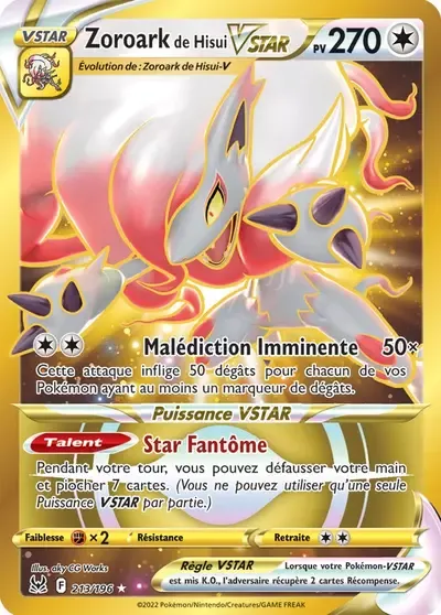 Zoroark de Hisui VSTAR - Origine Perdue - 213/196