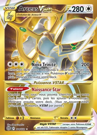 Arceus VSTAR - Stars Étincelantes - 184/172