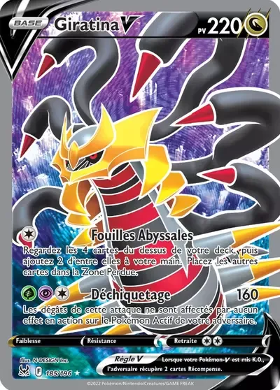Giratina V - Origine Perdue - 185/196