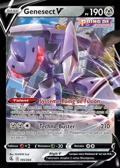 Genesect V - Poing de Fusion - 185/264