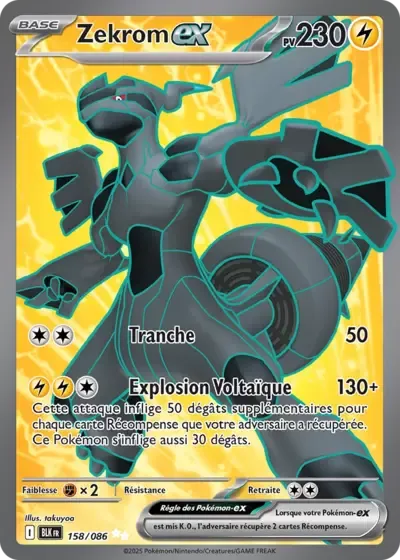 Zekrom ex - Foudre Noire - 158/086