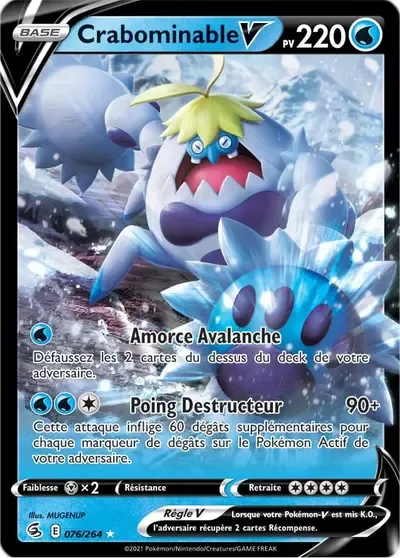 Crabominable V - Poing de Fusion - 076/264
