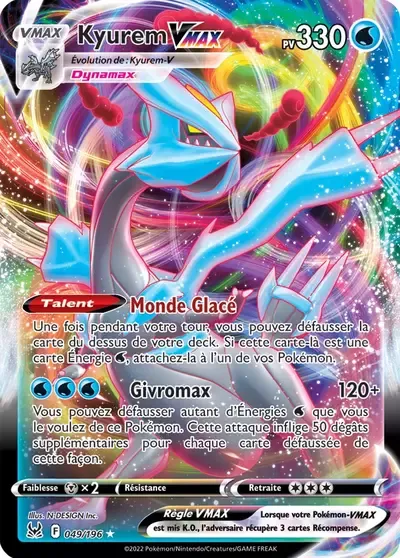 Kyurem VMAX - Origine Perdue - 049/196