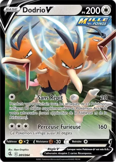 Dodrio V - Poing de Fusion - 201/264