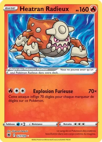 Heatran Radieux - Astres Radieux - 027/189