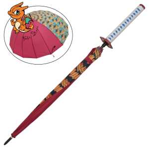 Parapluie katana de Giyu Tomioka - Demon Slayer - Manche en bois