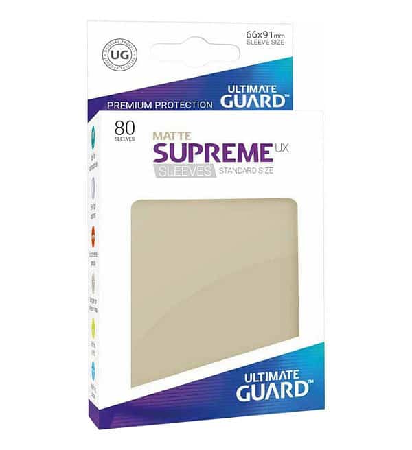 Ultimate Guard - 80 pochettes Supreme UX Sleeves taille standard Sable
