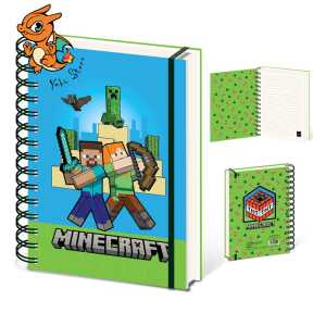 Minecraft - Cahier à spirale A5 Wiro