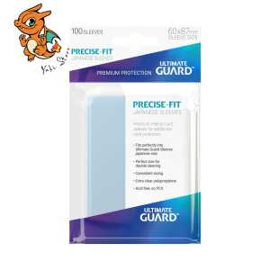 Ultimate Guard 100 pochettes Precise-Fit Sleeves format japonais Transparent