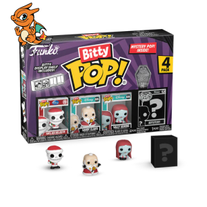 NBX - Bitty Pop 4 Pack 2.5cm - Santa Jack