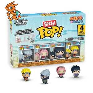 NARUTO SHIPPUDEN - Bitty Pop 4 Pack 2.5cm