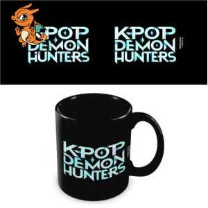 K-POP DEMON HUNTERS - Logo - Black Pod Mug 325ml