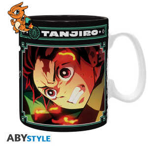 DEMON SLAYER - Mug - 460 ml - Tanjiro noir & vert S2