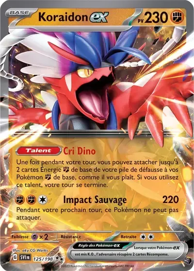 Koraidon ex - Écarlate et Violet - 125/198