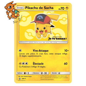 Pikachu de Sacha - Promos Soleil & Lune - 111
