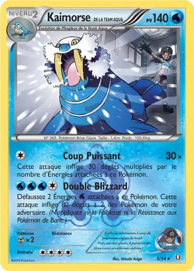 Kaimorse de la Team Aqua - Double Danger - 005/034