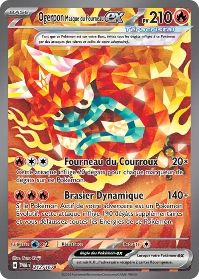 Ogerpon Masque du Fourneau ex - Mascarade Crépusculaire - 212/167