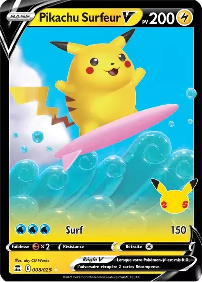 Pikachu Surfeur V - Célébrations - 008/025