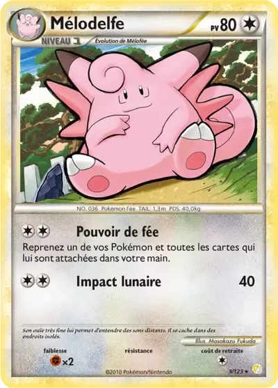 Mélodelfe - HeartGold & SoulSilver - 003/123