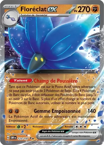 Floréclat ex - Flammes Obsidiennes - 123/197