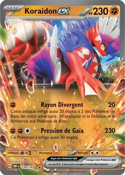 Koraidon ex - Flammes Obsidiennes - 124/197